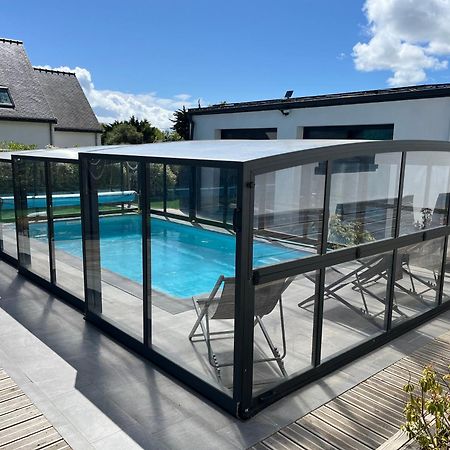 Maison 10 Pers En Bord De Mer Avec Piscine Chauffee Toute L'Annee, Spa Et Hamman Surzur Exteriér fotografie